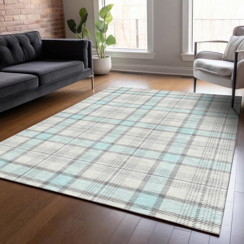Machine Washable Indoor/Outdoor Chayden ACN1052 Sky Rug