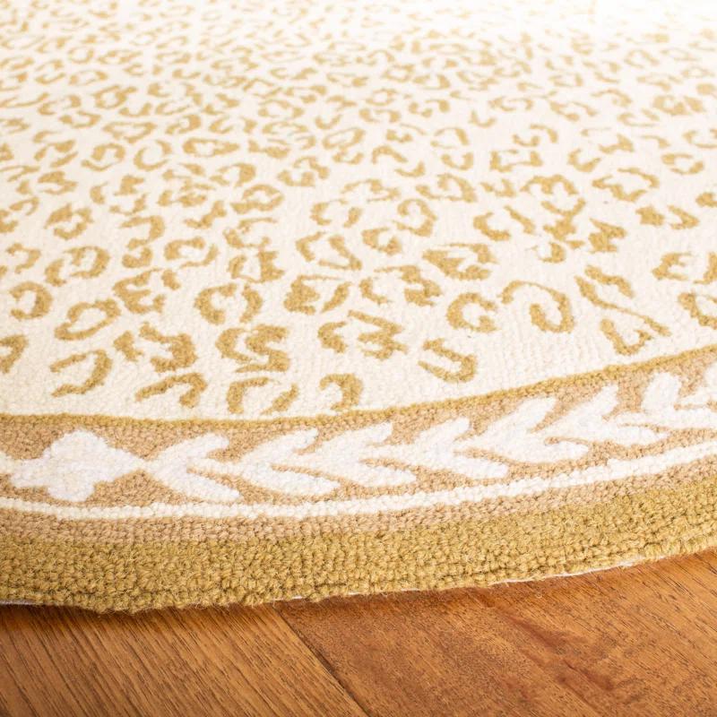 Chelsea Hand Hooked Wool Animal Print Rug
