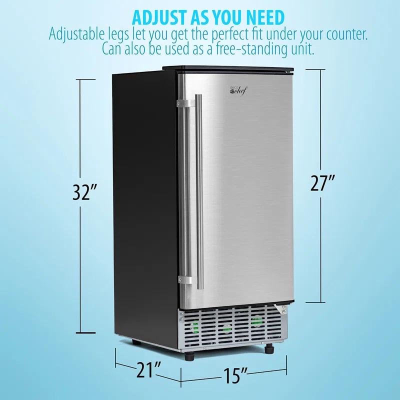 Deco Chef Deco Chef 80 lb. Daily Production Cube Ice Built-In Ice Maker