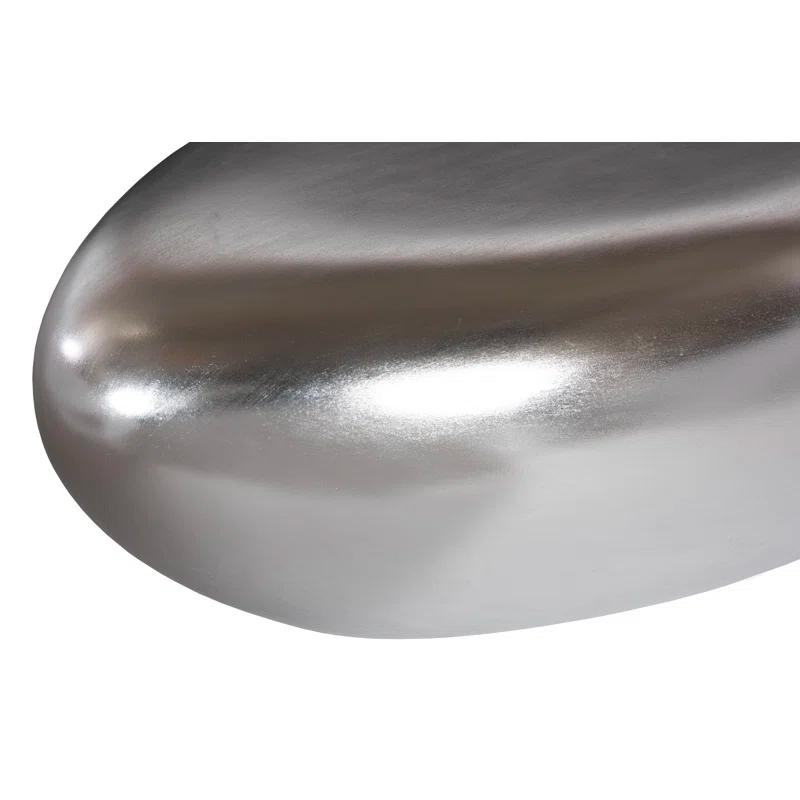 Silver Leaf River Stone Coffee Table