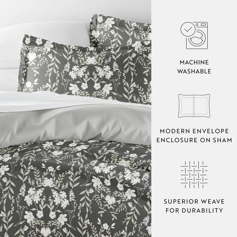 Secret Garden Pattern Reversible Duvet Cover Set