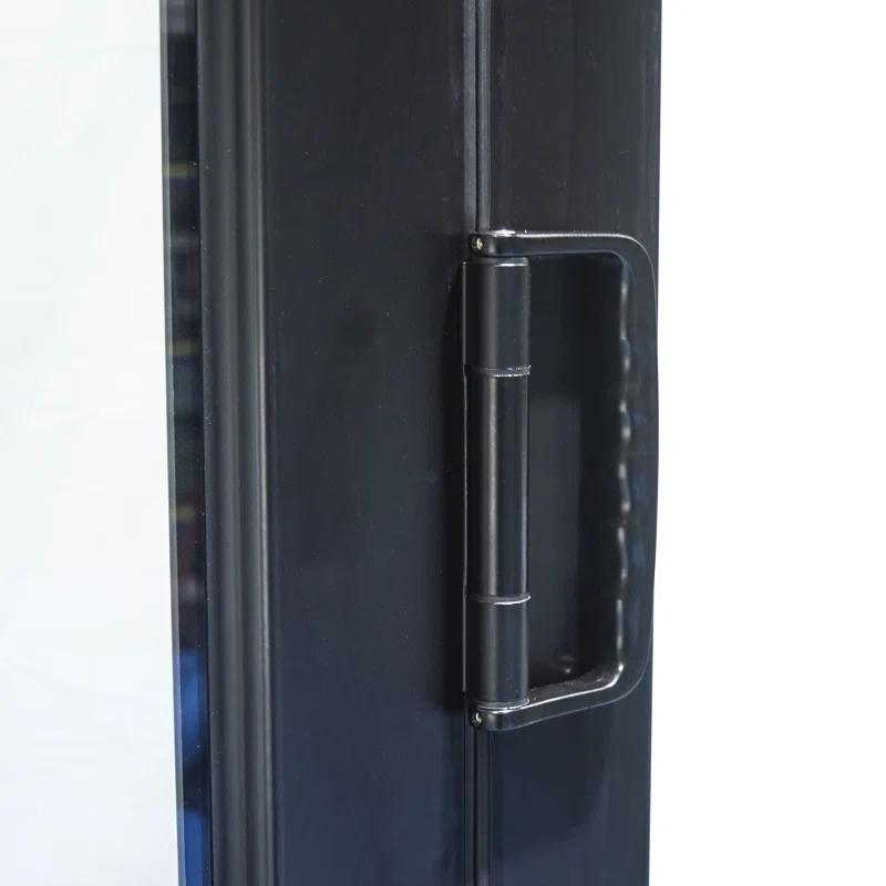 KaMic KaMic 96" inch - 3 Panels Glass Aluminum Folding Door In Black