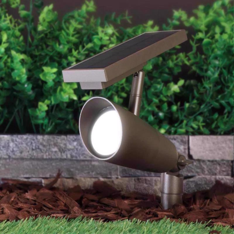 FeitElectric Feit OneSync Bronze Solar Powered/Remote LED Spotlight 2 pk