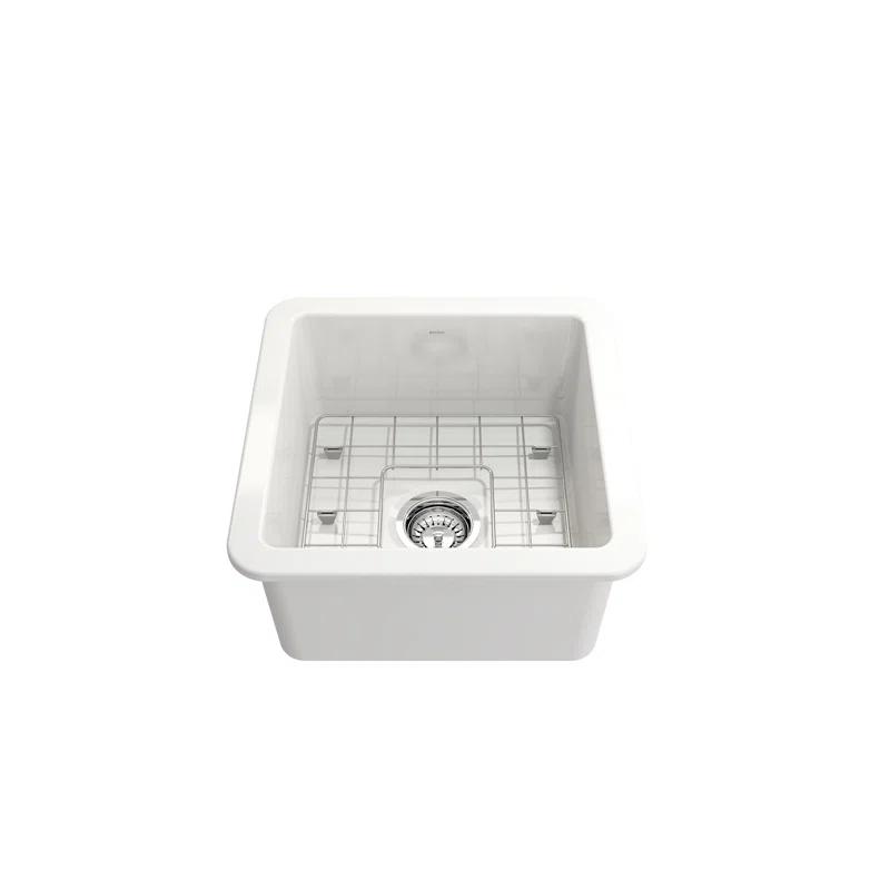 Sotto 18'' L Single Bowl Fireclay Kitchen Sink