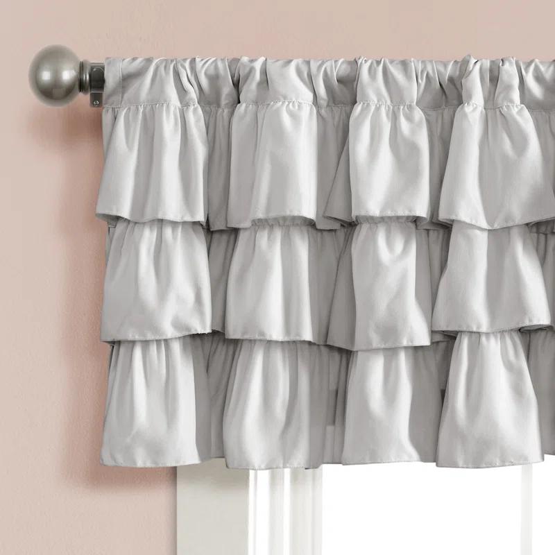 Belle Ruffled 84'' W Window Valance