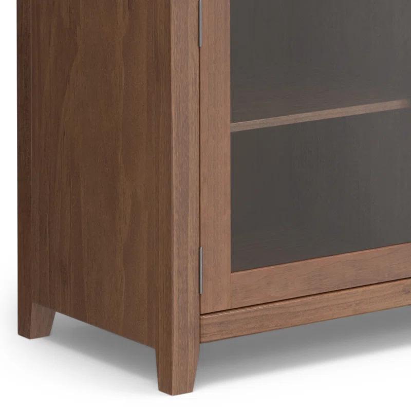 Simpli Home Cosmopolitan 54"W Solid Wood Contemporary 3-Door Sideboard Buffet with 3 Drawers