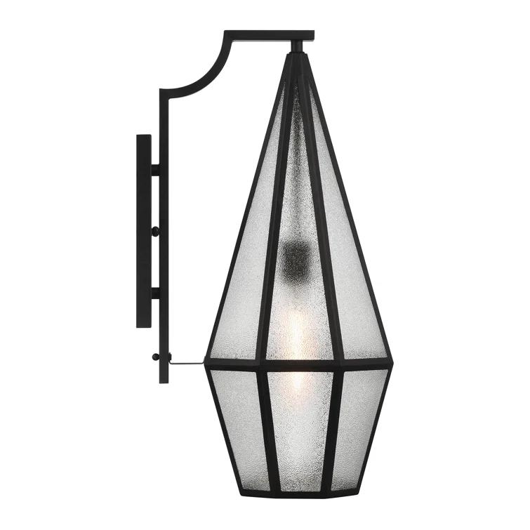 Savoy House Savoy House Peninsula 1-Light Outdoor Wall Lantern in Matte Black