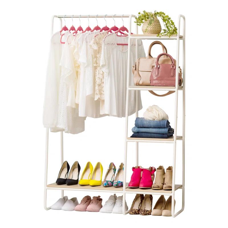 IRIS USA, Inc. Multi-Shelf Metal Garment Rack