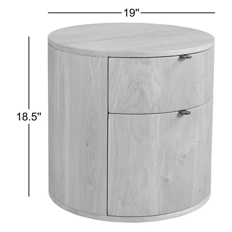 Kono 2-Drawer Nightstand - Natural