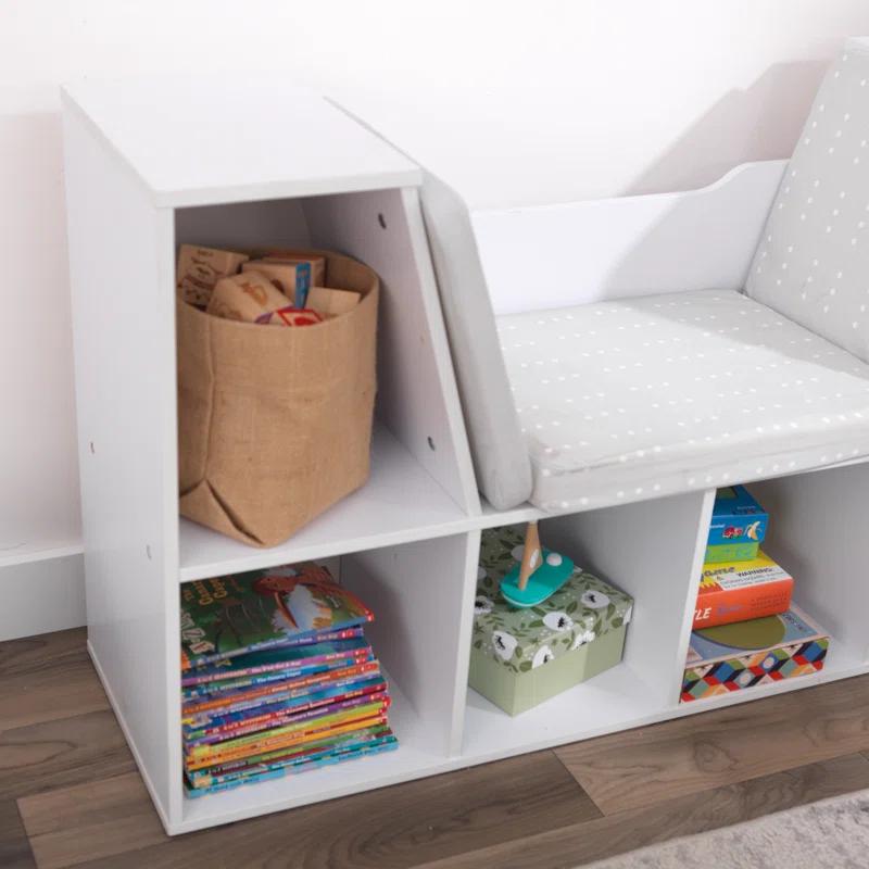 KidKraft Bookcase with Reading Nook, 6 Shelves
