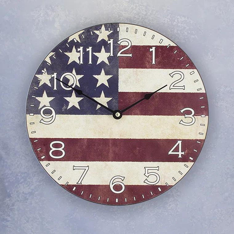 La Crosse Technology Americana Quartz Wood Wall Clock