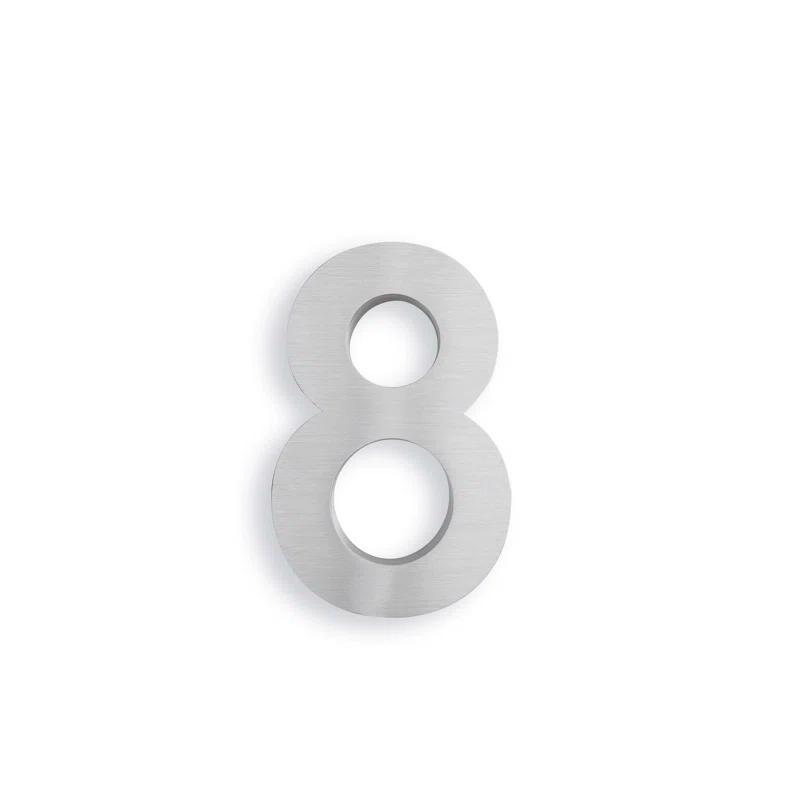 ModernStainlessHardware 6'' H Stainless Steel House Number