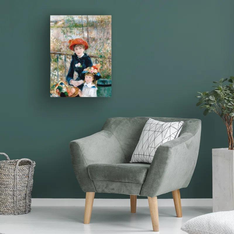 Winston Porter " The Two Sisters On The Terrace 1881 " by Pierre-Auguste Renoir Painting Print