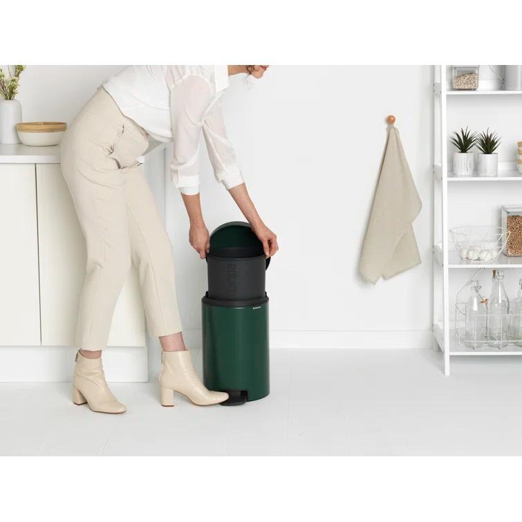 Brabantia Newicon Step On Trash Can, 3.2 Gallon (12 Liter)