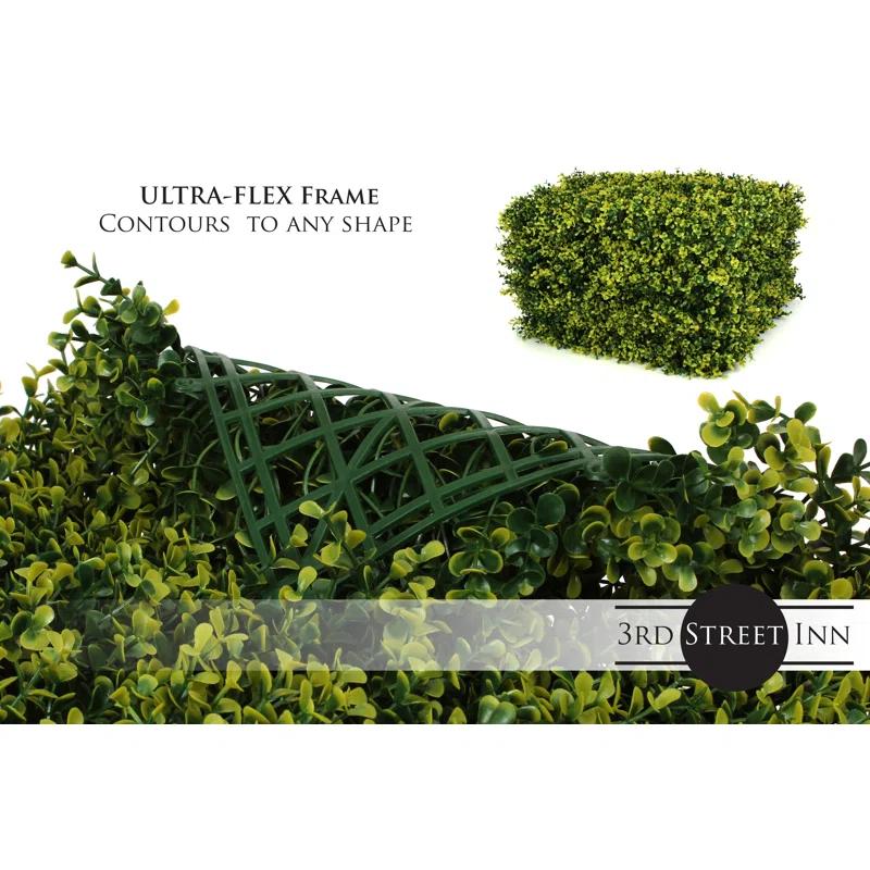 3rd Street Inn 2'' Faux Boxwood Hedge (Set of 2)