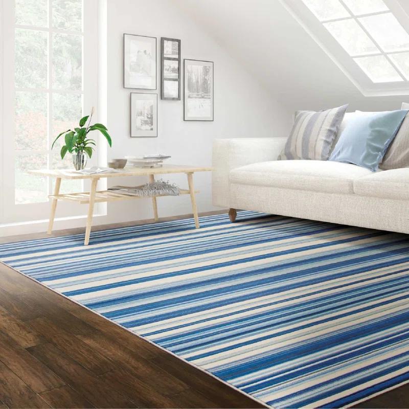 Rosecliff Heights Zoey Performance Striped Rug