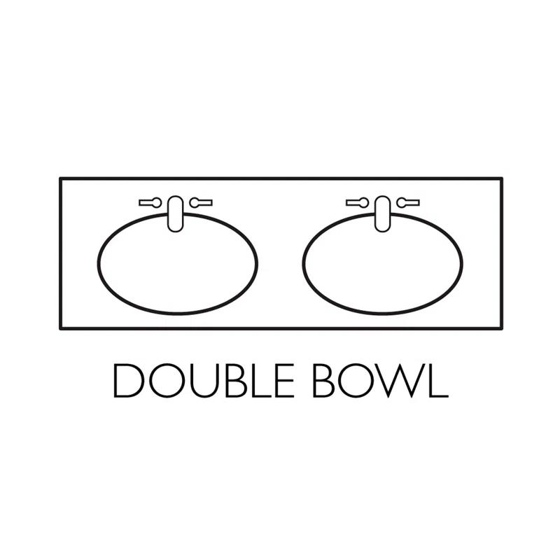 73 Inch Cultured Marble Vanity Top Two Sinks with Backsplash, White