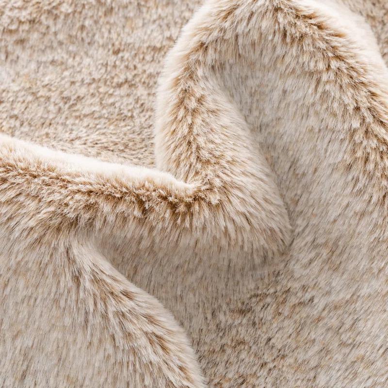 Glitzhome Solid Color Faux Fur Tree Skirt
