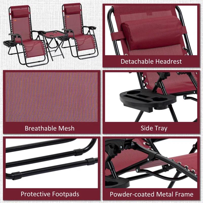 Outsunny Folding Zero Gravity Chair