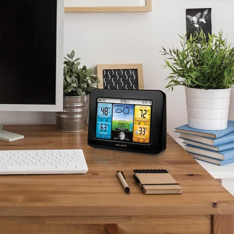 AcuRite Weather Station Forecaster with Color Display for Temperature, Humidity, Hyperlocal Forecast, and Built-In Barometer (02077M) & Reviews | Wayfair