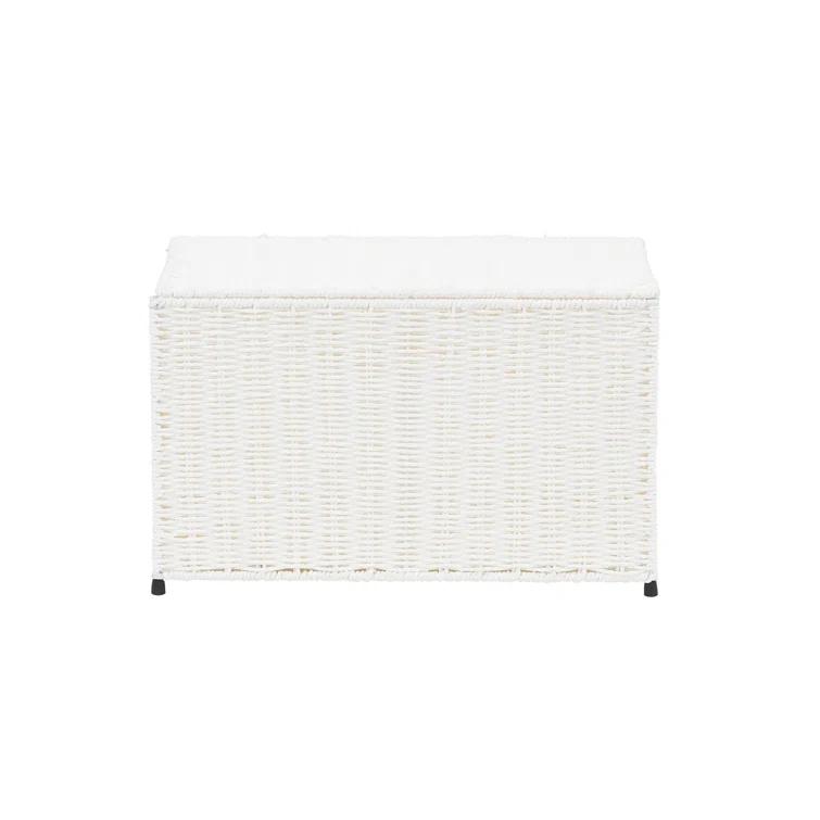 Household Essentials Woven Wicker Storage Chest