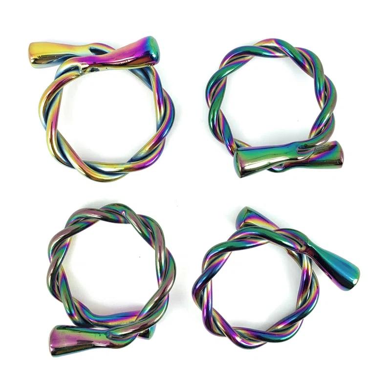 Classy R Us Metal Napkin Ring (Set of 8)