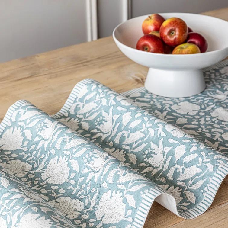 over&back Hand-Blocked Table Runner