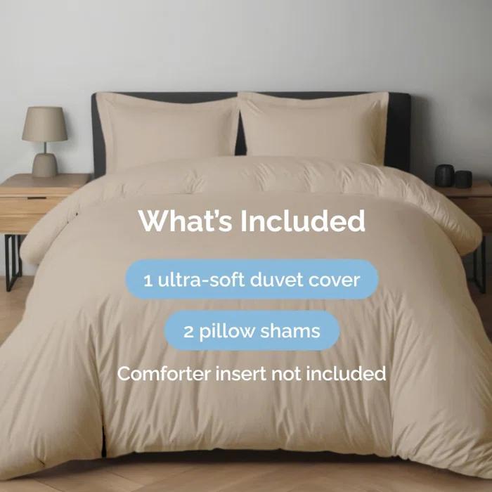 CGK Linens Premium Hotel Quality Soft & Cooling Duvet Cover Set