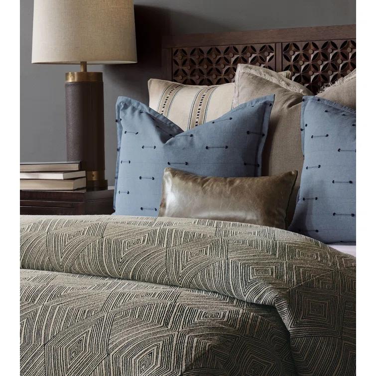 Eastern Accents Naya Beige Cotton Blend Eclectic Duvet Cover