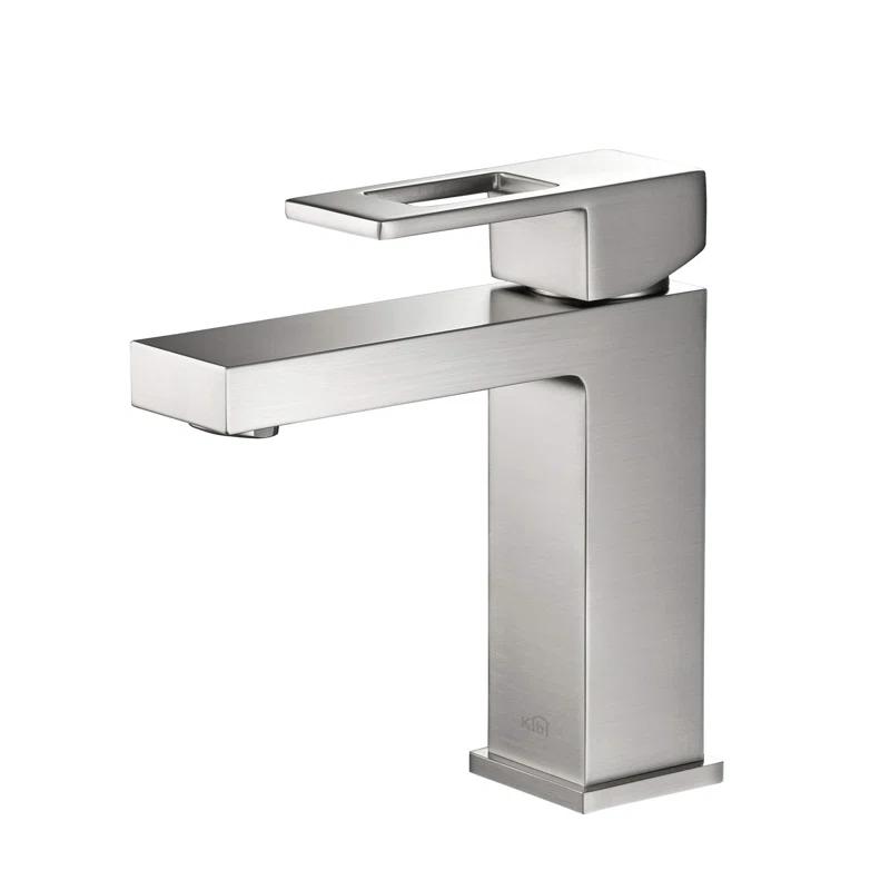 KIBI KBF1002BN Cube Single-Hole Single-handle Bathroom Faucet