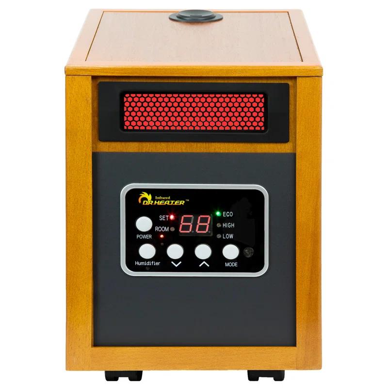 Dr. Infrared Heater DR. INFRARED HEATER DR-968H Indoor Portable Space Heater with Humidifier, 1500-Watt, Cherry