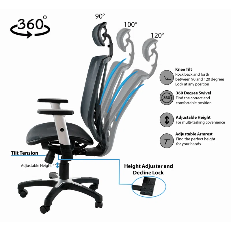 Symple Stuff Stoltenberg Conference Chair with Headrest