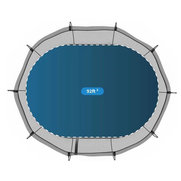 SpringfreeTrampoline Springfree Trampoline Kids Outdoor Large Oval 8 x 13' Trampoline with Enclosure