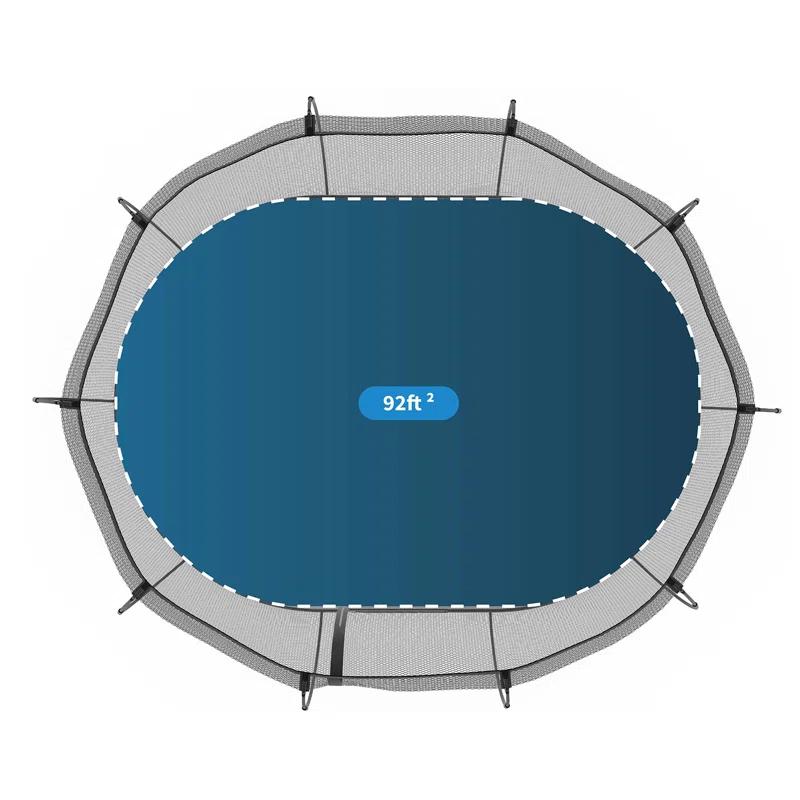 SpringfreeTrampoline Springfree Trampoline Kids Outdoor Large Oval 8 x 13' Trampoline with Enclosure