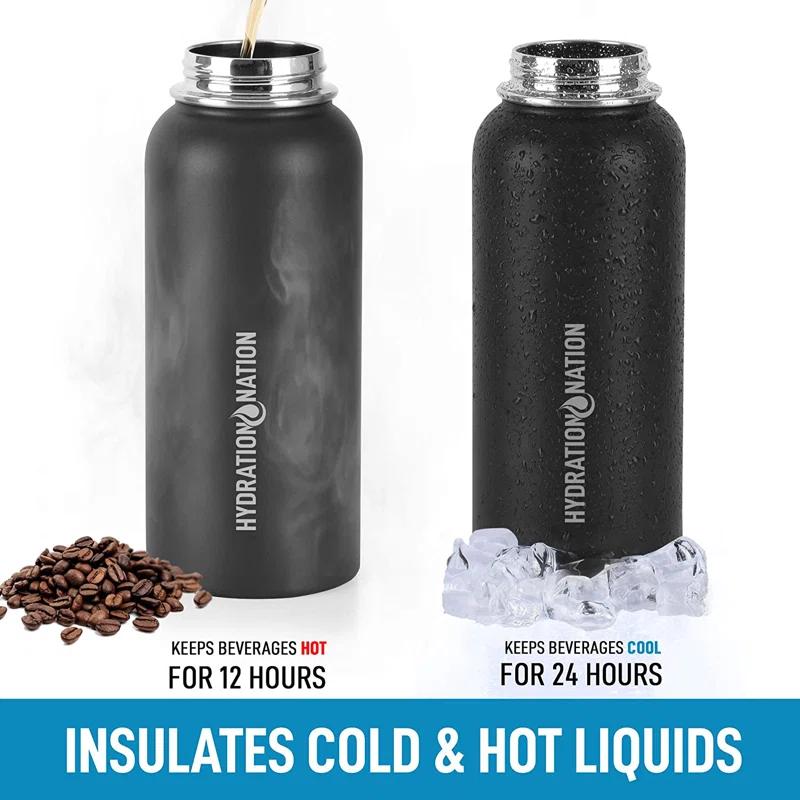 Zulay Kitchen Zulay Kitchen Stainless Steel Vacuum Insulated Water Bottle by Hydration Nation - 32 oz