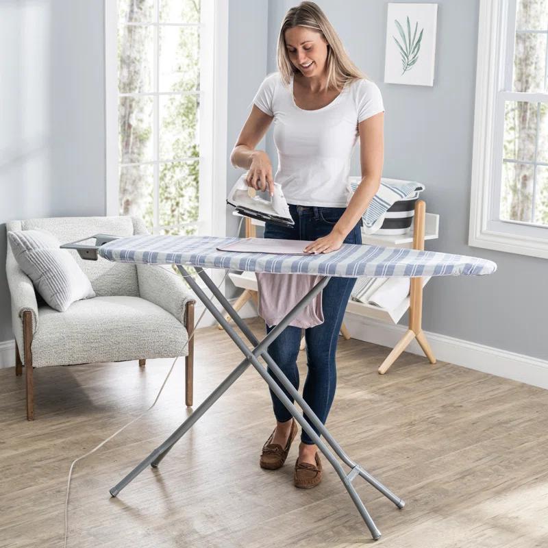 Seymour Home Products Seymour Home Products Adjustable Height 4 Leg Ironing Board with Mesh Top and Iron Rest