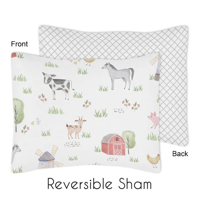 Farm Animals 5 Piece Toddler Bedding Set (Set of 5)