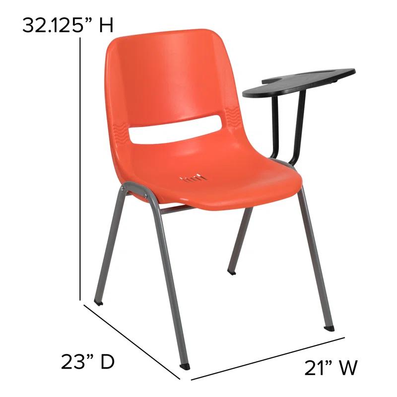 Flash Furniture Westley Ergonomic Shell Chair with Left Handed Flip-Up Tablet Arm