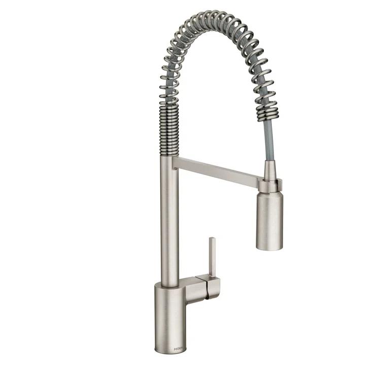 Moen Align MotionSense Wave Single Handle Spring Pulldown Kitchen Faucet with Power Clean Technology