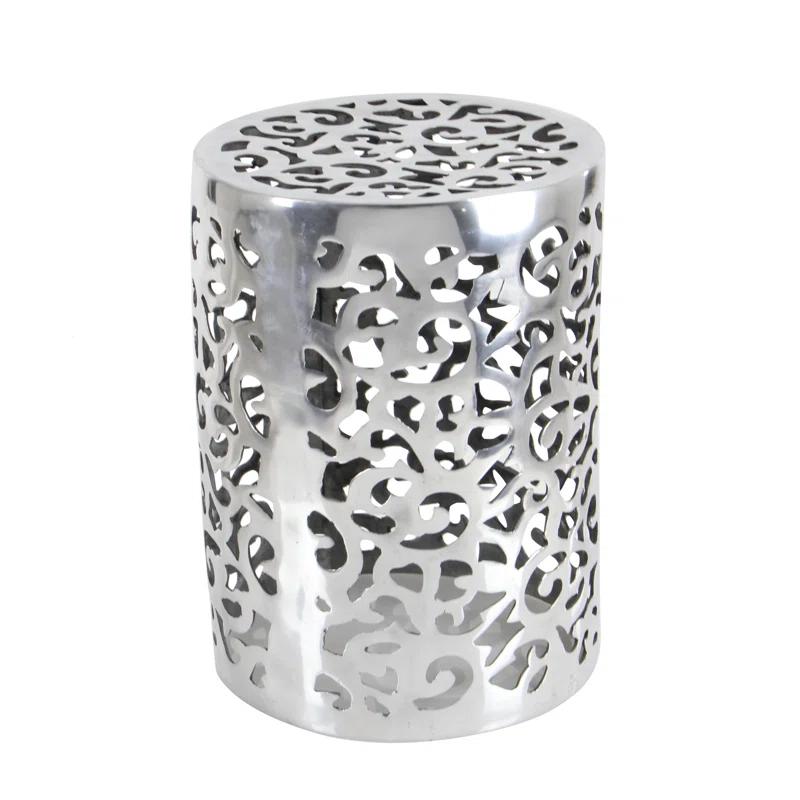 World Menagerie Alesia Aluminum Accent Stool
