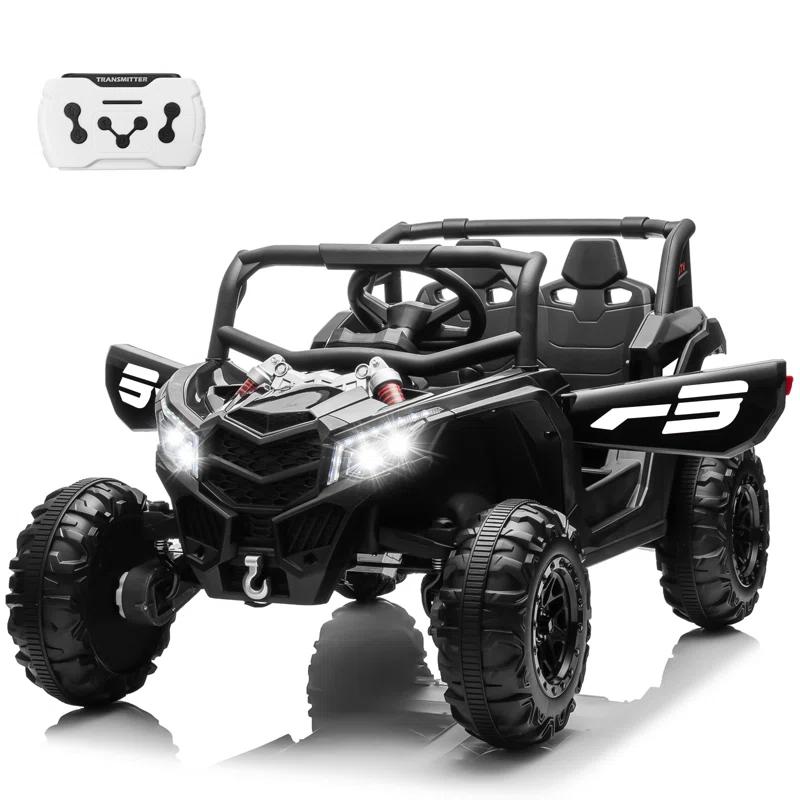 Anrli 24V 4WD Kids Electric UTV w/ Remote Control, Large Seat & 3 Speeds (Ages 3-8)