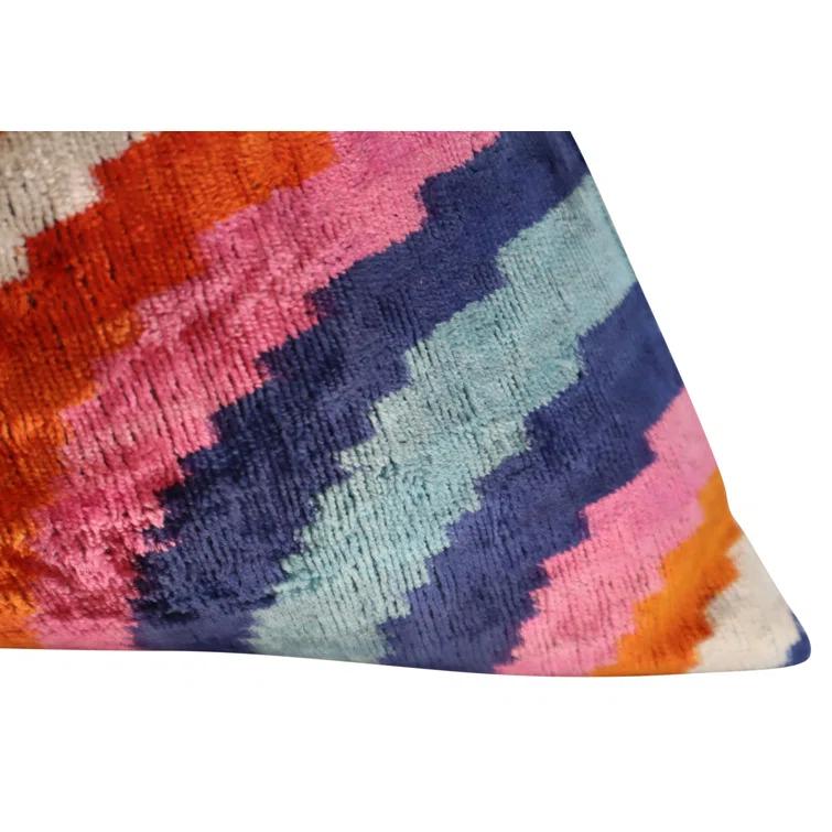 Canvello Geometric Velvet Throw Pillow