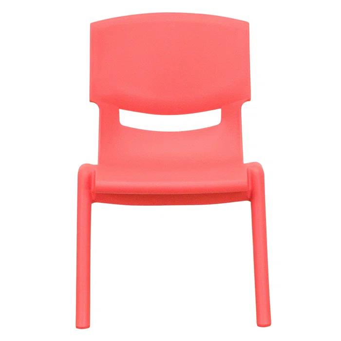 Flash Furniture Goddard Plastic Stack School Chair with Seat, 3rd-7th School Chair (Set of 4)