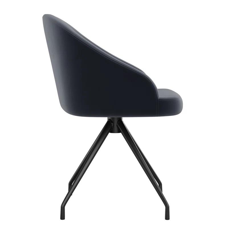 Martha Stewart Martha Stewart Sora Upholstered Stationary Swivel Home Office Chair