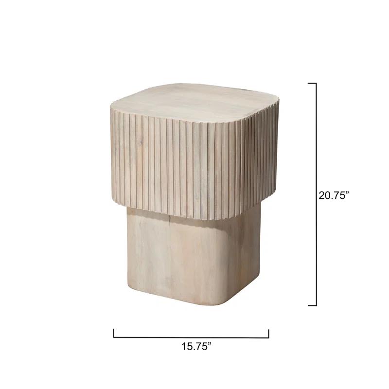 Jamie Young Company Notch Solid Wood End Table