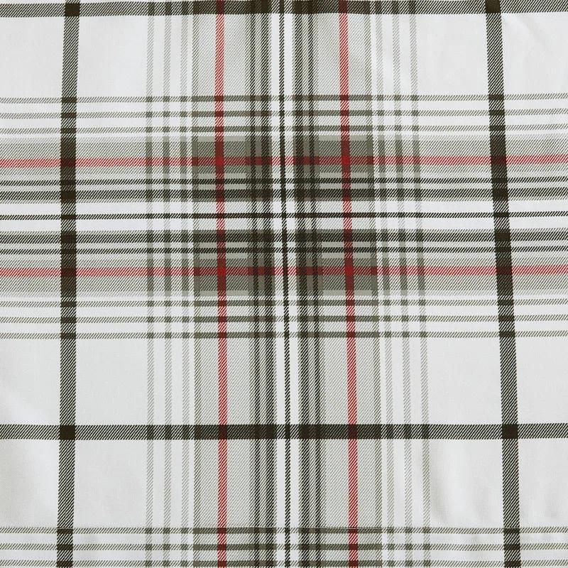 Eddie Bauer Eddie Bauer Alder Plaid Grey Pole Top Window Valance