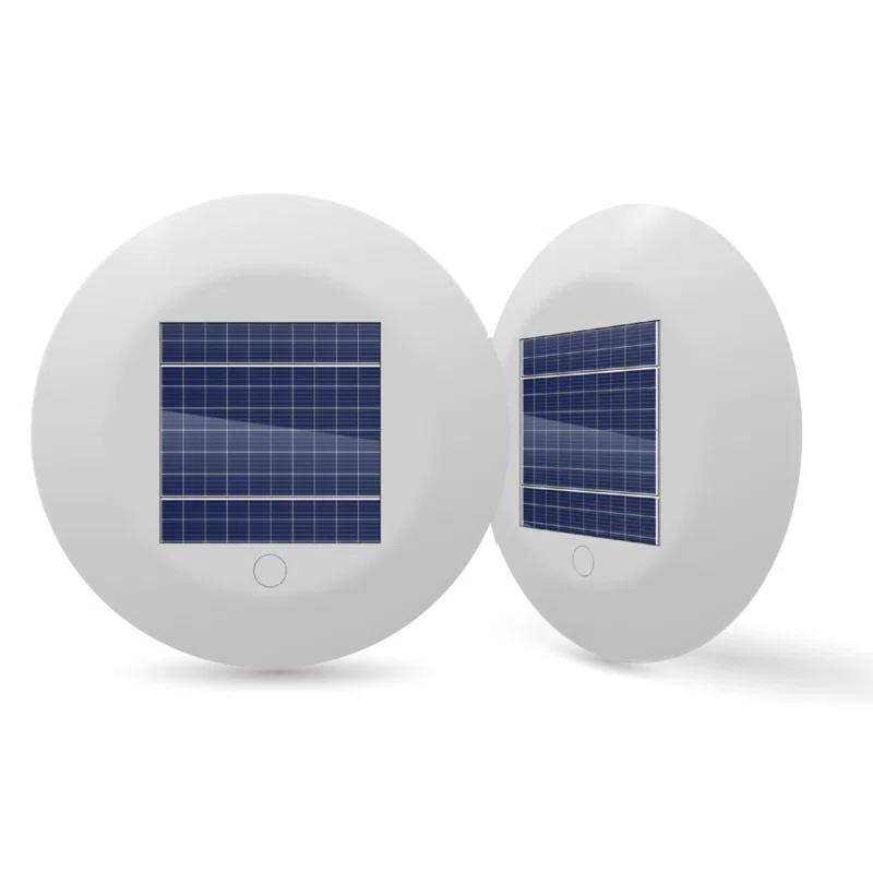 Solar Powered Integrated LED Outdoor Floating Pool Light (Set of 2)