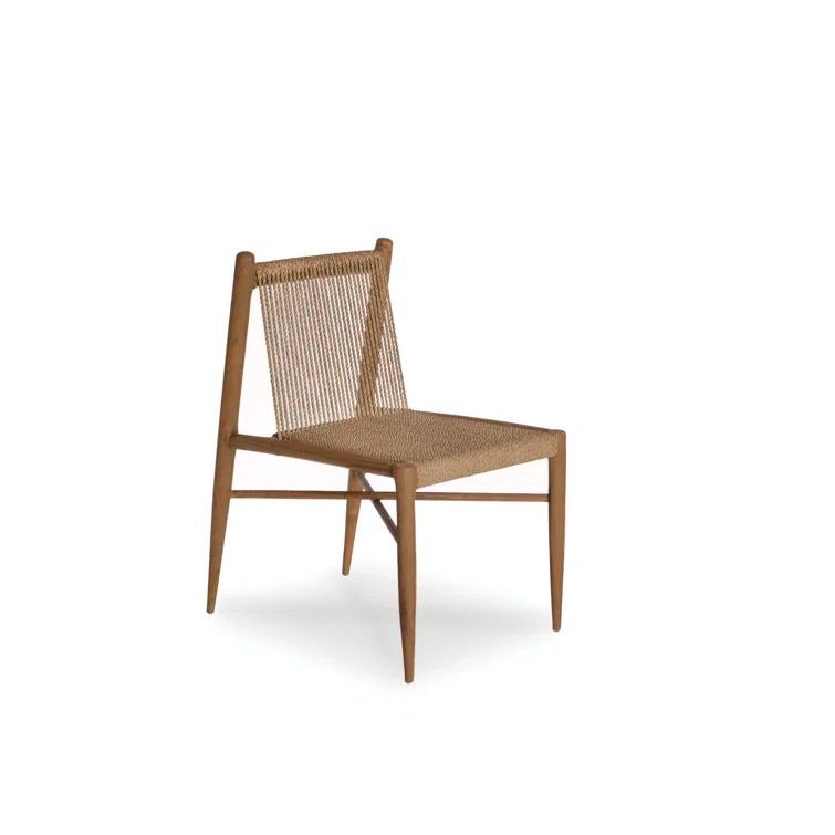 Montauk Solid Wood Ladder Back Side Chair in Praline