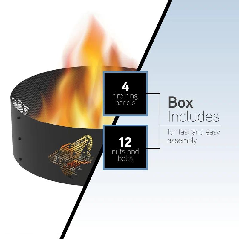 Blue Sky Outdoor Living NHL Steel Wood Burning Fire Ring