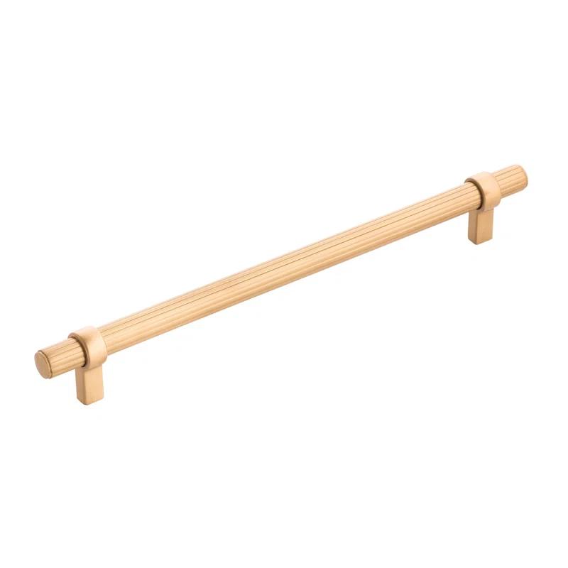 Sinclaire Brushed Golden Brass Bar Pull with Mounting Hardware